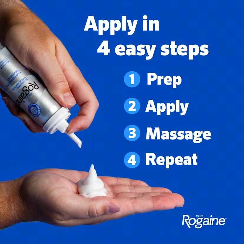 Men's ROGAINE® 5% Minoxidil Topical Foam, Three Month Supply