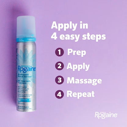 Women's ROGAINE® 5% Minoxidil Topical Foam, Four Month Supply
