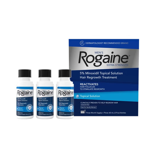 Men's ROGAINE® Extra Strength 5% Minoxidil Topical Solution Three Month Supply