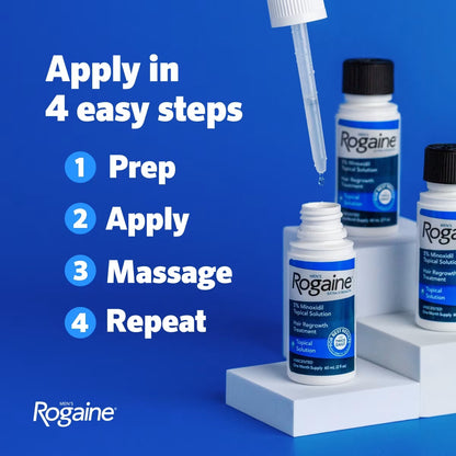 Men's ROGAINE® Extra Strength 5% Minoxidil Topical Solution Three Month Supply